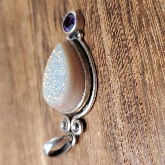 P202 sterling silver 925 arabian drop pendant - Picture 2 of 3